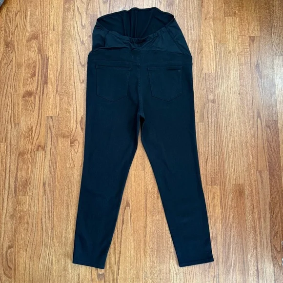 NWT Madewell Maternity Over-the-Belly Skinny Jeans in Lunar Wash Black size 33 - Picture 8 of 16